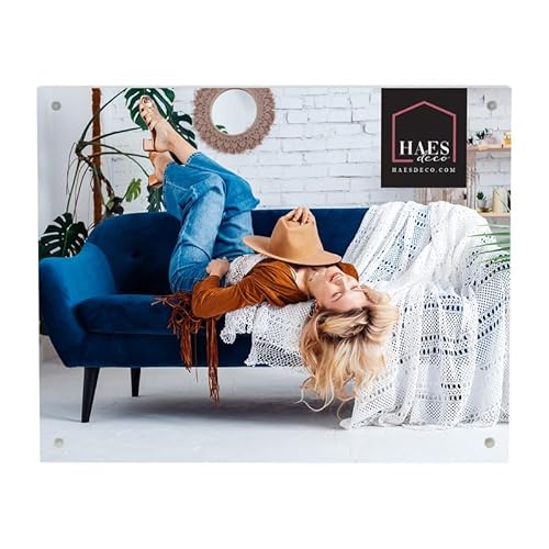 HAES DECO – Plexiglas Bilderrahmen 20x30 Schnellwechsel-Fotorahmen Kalmar – für Fotogröße 20x30 – Fotorahmen mit Magnetverschluss – Wechselrahmen/Porträtrahmen – AP130HS von HAES DECO