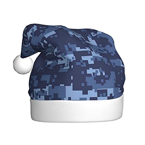 Weihnachtsmütze für Erwachsene, mit Camouflage-Muster, bedruckt, Plüsch, bequem, Weihnachtsmütze für Weihnachten, Neujahr von HAHAFU