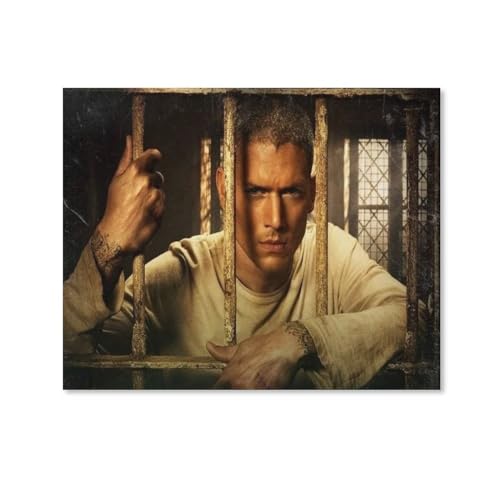 HAIDU 5D DIY Diamond Painting Prison Break Movie Character, Kreuzstich-Stickerei, Zahlenwerkzeug, Zimmerdekoration（Round Diamond） 50x60cm-120 von HAIDU