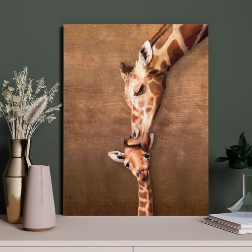 HAIDU DIY 5D Diamond Painting Kits für Erwachsene Kinder Giraffe Full Drill Strass Stickerei Leinwand Diamant Arts Craft（Round Diamond） 50x60cm-231 von HAIDU