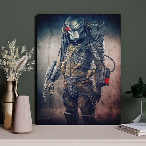 HAIDU Full Round Drill 5D DIY Diamond Painting Predator Vs Alien Cartoon Stickerei Kreuzstich Mosaik Strass Home Decor（Round Diamond） 30x40cm-66 von HAIDU