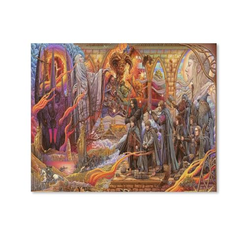 HAIDU der herr der ringe poster Diamond Painting Set, 5D Diamond Painting Pictures Adults Diamond Painting Children, Full Drill Diamond Art for Home Decor（Round Diamond） 50x60cm-132 von HAIDU