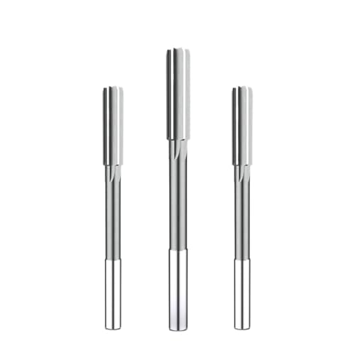 HAJMGUMC HSS H7 Maschinenreibahle Schnellarbeitsstahl Fräsen Zylinderschaft Spannfutter Sanitärwerkzeuge Hochpräzise 1mm-20mm(4pcs reamer set) von HAJMGUMC