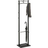 HAKU Möbel Kleiderständer 54527 schwarz Metall 10 Haken 40,0 x 175,0 cm von HAKU Möbel