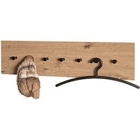 HAKU Möbel Wandgarderobe 37446 eiche Metall 7 Haken 89,0 x 20,0 cm von HAKU Möbel