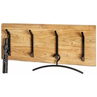 HAKU Möbel Wandgarderobe 52975 akazie Holz 4 Haken 90,0 x 36,0 cm von HAKU Möbel