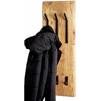 HAKU Möbel Wandgarderobe 52976 akazie Holz 6 Haken 36,0 x 100,0 cm von HAKU Möbel