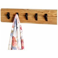 HAKU Möbel Wandgarderobe 52979 akazie Holz 5 Haken 60,0 x 15,0 cm von HAKU Möbel