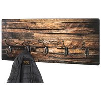 HAKU Möbel Wandgarderobe 18888 Motiv Holz 5 Haken 60,0 x 25,0 cm von HAKU Möbel