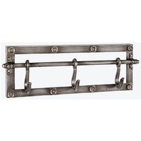 HAKU Möbel Wandgarderobe 15891 anthrazit Metall 3 Haken 43,0 x 15,0 cm von HAKU Möbel