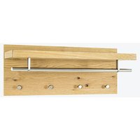 HAKU Möbel Wandgarderobe 15612 braun Metall 4 Haken 75,0 x 30,0 cm von HAKU Möbel