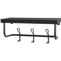 HAKU Möbel Wandgarderobe 21527 schwarz Metall 6 Haken 42,0 x 19,0 cm von HAKU Möbel