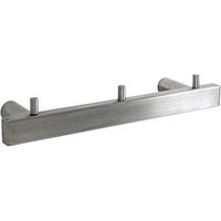 HAKU Möbel Wandgarderobe 16744 silber Metall 3 Haken 26,0 x 4,0 cm von HAKU Möbel