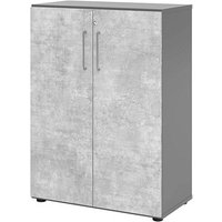 HAMMERBACHER Aktenschrank 938T3, V938T3/G/M/BS grafit, beton 2 Fachböden 80,0 x 42,0 x 110,0 cm von HAMMERBACHER