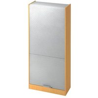 HAMMERBACHER Akandia Rollladenschrank buche, silber 4 Fachböden 90,0 x 40,0 x 200,4 cm von HAMMERBACHER