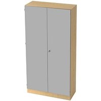 HAMMERBACHER Aktenschrank 6910, V6910/3/S/SG ahorn, silber 4 Fachböden 100,0 x 42,0 x 200,4 cm von HAMMERBACHER