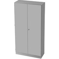 HAMMERBACHER Aktenschrank 6910, V6910/5/S/SG lichtgrau, silber 4 Fachböden 100,0 x 42,0 x 200,4 cm von HAMMERBACHER