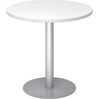 HAMMERBACHER Bistrotisch weiß 80,0 x 80,0 x 74,0 cm von HAMMERBACHER