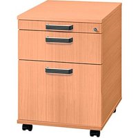 HAMMERBACHER Savona Rollcontainer buche 3 Auszüge 42,8 x 58,0 x 59,0 cm von HAMMERBACHER