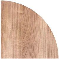 HAMMERBACHER Verbindungsplatte Savona nussbaum, dreieckig abgerundet 80,0 x 80,0 x 2,5 cm von HAMMERBACHER