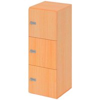 HAMMERBACHER Schließfachschrank buche V234L3/6/6/ZS, 3 Schließfächer 40,0 x 42,0 x 110,0 cm von HAMMERBACHER