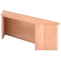 HAMMERBACHER Thekenaufsatz Prokura gerade, nussbaum 108,0 x 32,0 x 35,0 cm von HAMMERBACHER