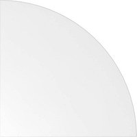 HAMMERBACHER Verbindungsplatte Orbis weiß, dreieckig abgerundet 80,0 x 80,0 x 2,5 cm von HAMMERBACHER