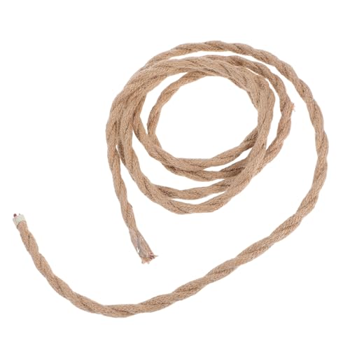 HAMPPLIES Vintage Juteseil Lampenkabel mit Kupferkern Isoliertes Textilkabel für Industrielle Pendelleuchten Dekoratives Retro Stromkabel für Wohnzimmer und Esszimmer und Vielseitig HAMPPLIES Vintage Juteseil Lampenkabel mit Kupferkern Isoliertes Textilkabel für Industrielle Pendelleuchten Dekoratives Retro Stromkabel für Wohnzimmer und Esszimmer und Vielseitig von HAMPPLIES