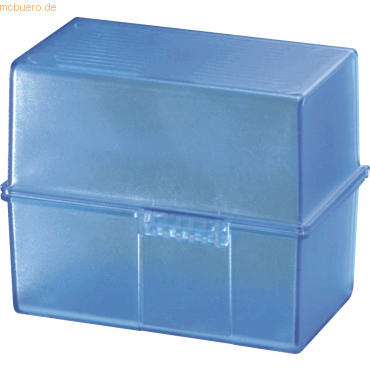 Han Karteibox A8 quer inkl. 100 Karten und A-Z Register transluzent bl Han Karteibox A8 quer inkl. 100 Karten und A-Z Register transluzent bl von HAN