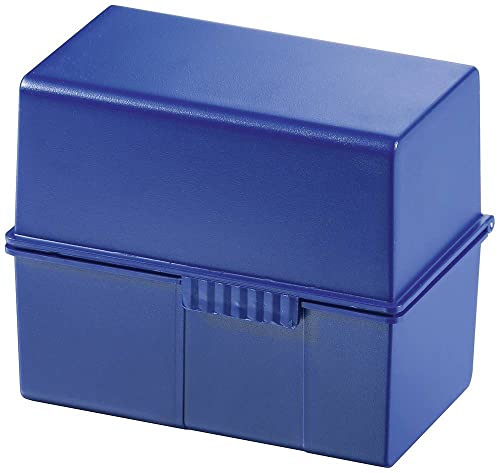 HAN 976-K-14 Karteibox DIN A6 quer, blau (1 Stück) von HAN