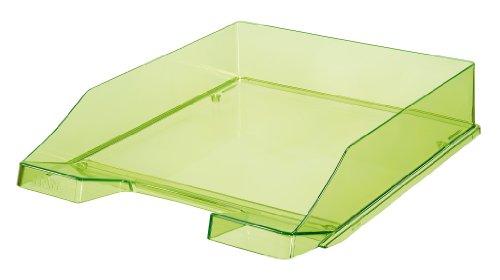 HAN Briefablage KLASSIK, DIN A4/C4, stapelbar, stabil, transparent-grün, 1026-X-27 von HAN