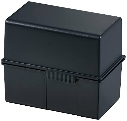 HAN Karteibox DIN A6 quer, mit A-Z Register und 100 Karten, schwarz, 976-K-13 von HAN