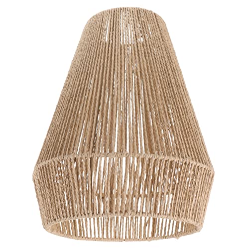 HANABASS Gewebter Lampenschirm Für Tischlampe Vintage-deckenleuchte Schatten Aus Rattan Papierseil Warme Und Ländliche Atmosphäre von HANABASS