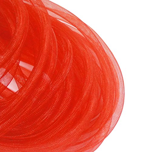 HAND ® Tubular Crin Red Elastic Leichte Millinery Trim - Durchmesser 8 mm Appx 30 Meter pro Packung von HAND