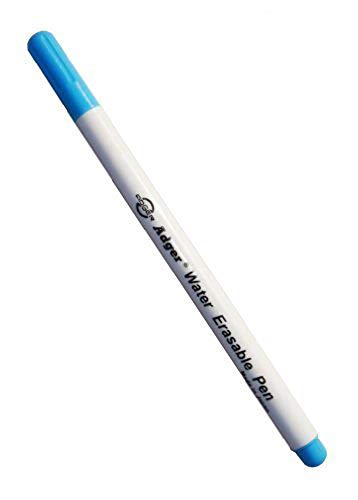 HAND ® Wasser Erasable Bright Blue Fabric Marker Pen x 2 von HAND