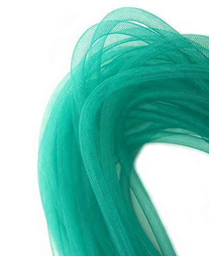 Hand® Aqua Green elastische leichte Millinery röhrenförmigen Crin Trim - Durchmesser 8 mm ca 30 Meter pro Pack von HAND