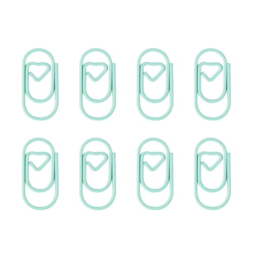 HANGELI Bunte Herz-Büroklammern, 20 mm, kleine Metall-Büroklammern, Aktenhalter, Clip, Metall-Lesezeichen zum Binden von Dateien, Dokumenten, 80 Stück HANGELI Bunte Herz-Büroklammern, 20 mm, kleine Metall-Büroklammern, Aktenhalter, Clip, Metall-Lesezeichen zum Binden von Dateien, Dokumenten, 80 Stück von HANGELI