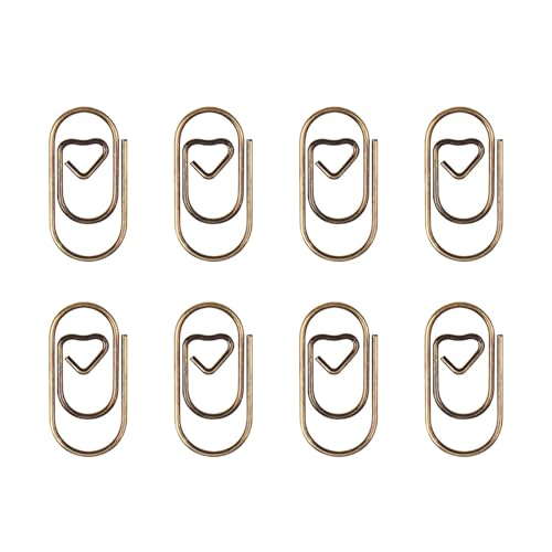 HANGELI Bunte Herz-Büroklammern, 20 mm, kleine Metall-Büroklammern, Aktenhalter, Clip, Metall-Lesezeichen zum Binden von Dateien, Dokumenten, 80 Stück HANGELI Bunte Herz-Büroklammern, 20 mm, kleine Metall-Büroklammern, Aktenhalter, Clip, Metall-Lesezeichen zum Binden von Dateien, Dokumenten, 80 Stück von HANGELI