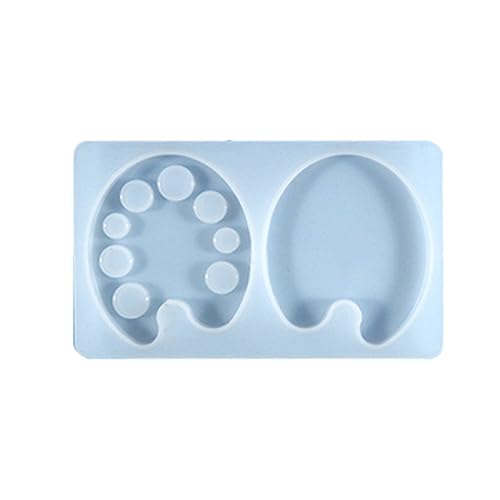 HANGELI Skizzierbrett-Clip, Harzform, Farbpalette, Silikonform, Kristall-Epoxid-Form für Maltablett, Palettenform HANGELI Skizzierbrett-Clip, Harzform, Farbpalette, Silikonform, Kristall-Epoxid-Form für Maltablett, Palettenform von HANGELI