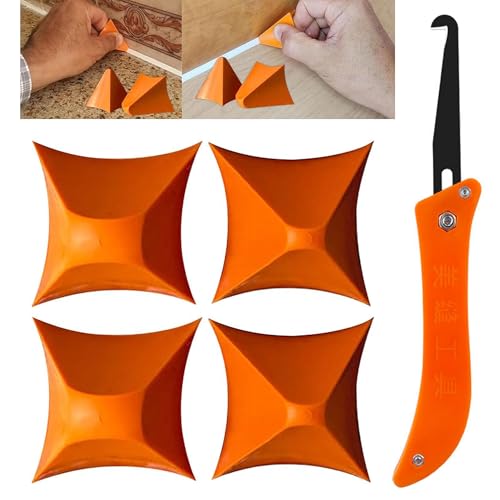 HAOBIN 5 Stück Silicone Seam Tools Silicone Caulking Tool Silikon Naht Werkzeug Dichtmittel Silikon Abzieher Multifunktionales Werkzeugset zum Entfernen von Silikon,Für Küchen und Bäder von HAOBIN