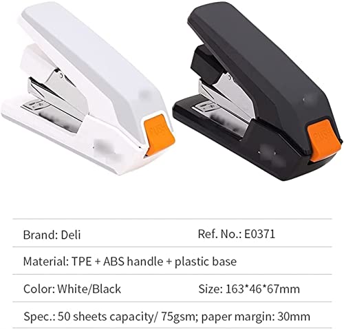 Heftgeräte, tragbares Heftgerät, inklusive Heftklammern, Desktop-Hochleistungs-Einfachbindegerät, 50 Blatt, Schulbürobedarf, Schreibwaren, energiesparend von HAODUOO