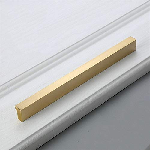 Goldene Schrankgriffe, Messing-Möbelgriffe, goldene Schranktür, Schublade, Kleiderschrank, Kommode, Knöpfe, Schrankgriffe, Küchengriff (Nr. 714)(Pitch Size 160mm) von HAOJIazx