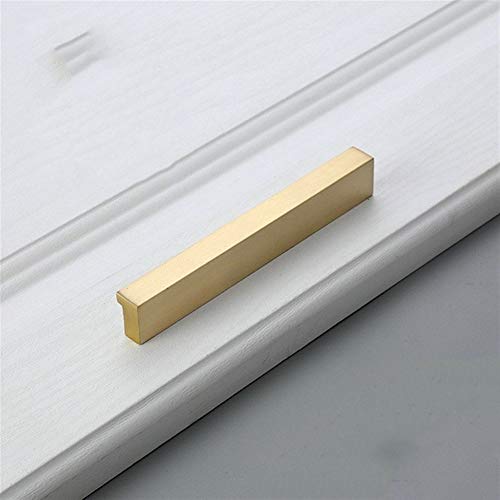 Goldene Schrankgriffe, Messing-Möbelgriffe, goldene Schranktür, Schublade, Kleiderschrank, Kommode, Knöpfe, Schrankgriffe, Küchengriff (Nr. 714)(Pitch Size 96mm) von HAOJIazx