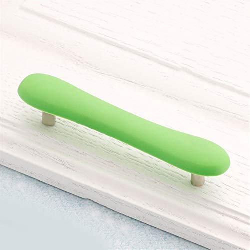 Schminktischgriff, Kindermöbelgriffe, Cartoon-Schrankknöpfe, Griffe, PVC, Wolke, Schublade, Knöpfe for Kinder, Innenbeschläge (Nr. 710)(256 Green) von HAOJIazx