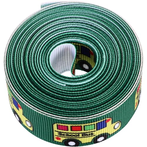 1 Rolle Gurtband für den Schulanfang zurück zu schulbannerdekorationen Zurück zur Schule für Planke ribbon bandfeile Geschenkbänder zurück zum Schulband Polyester Green HAPINARY von HAPINARY