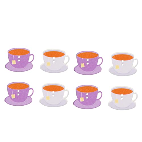 100Pcs Kaffeetasse Holzknopf Kaffeetasse Kaffee Isolierte Tasse 2 Löcher Nähknöpfe Isolierte Kaffeebecher Kaffeetasse Nähknöpfe Holzknöpfe Nähen Befestigungselemente HAPINARY von HAPINARY