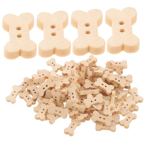 100st Knochenknöpfe Nadeln Jeansknöpfe Stifte Nieten Einfädler Keine Nähknöpfe Stil-snap Jumbo-knöpfe Hersteller Maschine Bettdecke Knopf Druckknöpfe Zum Nähen Bausatz Holz Beige HAPINARY von HAPINARY