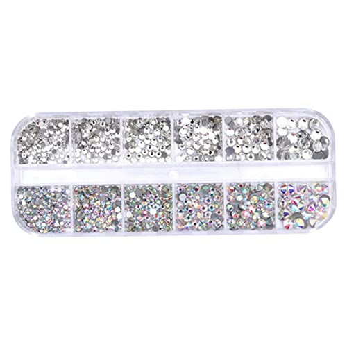 12 Schmuckzubehör selber machen decoratiuni craciun weihnachtsdeko xmas gems Nail-Art-Ausrüstung Strass-Edelsteine strasssteine für nägel Edelsteine ​​Flatback strass selber machen HAPINARY von HAPINARY