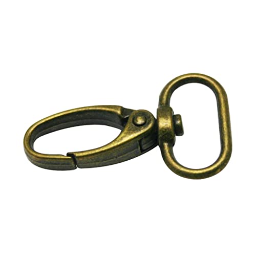 20St schwenkbarer Auslösehaken bastelzeug bastelbedarf Swivel Snap Hooks garnische antiker Karabinerverschluss Hummerschere Karabinerhaken für Tasche drehbarer Karabinerhaken HAPINARY von HAPINARY