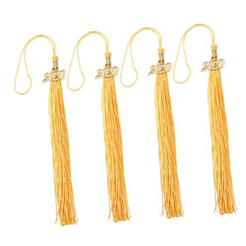 4 Stück Quaste abschlussfeier photostick the souvenir Erinnerungsstück mevlid hatırası hausgemachte Ornamente Randbereich Grad Abschlussgeschenke Souvenir Zubehör Golden HAPINARY von HAPINARY